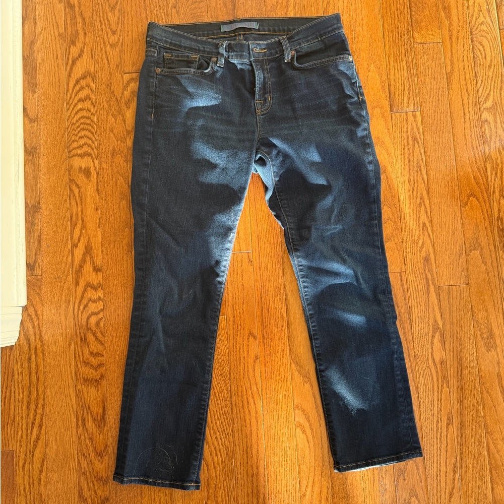 Women’s low rise cropped Blue Jeans